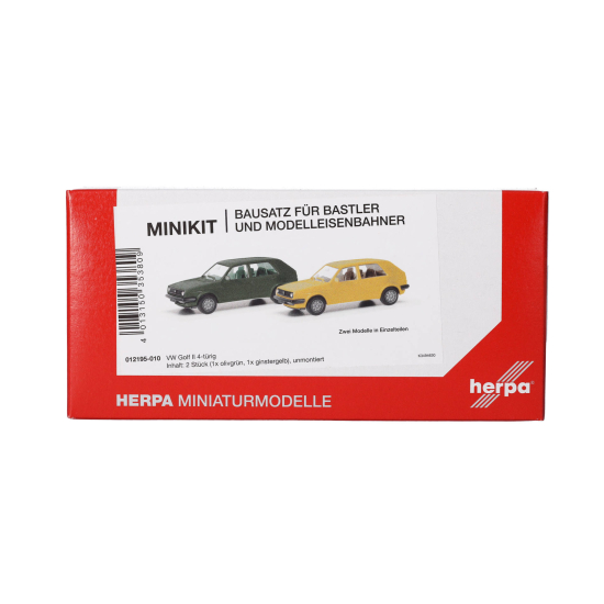 Herpa 012195-010 – Volkswagen Golf II 4-drzwiowy, oliwkowo-złoty | Skala 1:87 H0
